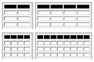 Plain style door windows